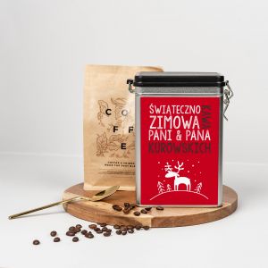 Kawa personalizowana ZIMOWA prezent na wita dla znajomych