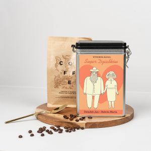 Kawa w puszce z dedykacją DOBRANA PARA prezent dla babci i dziadka