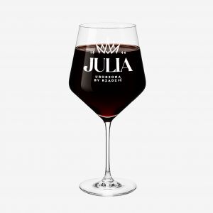 Kieliszek do wina na prezent urodzinowy PREZENT URODZINOWY DLA KOBIETY