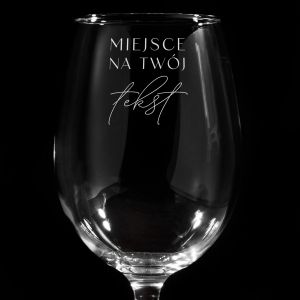 Kieliszek do wina Z WASNYM GRAWEREM 470ml