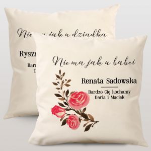 Komplet personalizowanych poduszek PREZENT DLA DZIADKW prezent dla babci i dziadka poduszki dla babci i dziadka