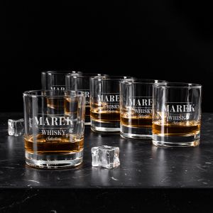 Komplet szklanek do whisky z grawerem SELECTION 6szt. 