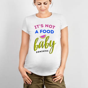 Koszulka ciążowa z nadrukiem ARBUZ prezent dla ciężarnej koleżanki