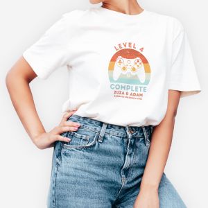 Damska koszulka na rocznic lubu LEVEL COMPLETE - M