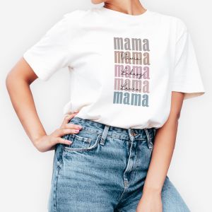 Koszulka damska z nadrukiem BLUZKA DLA MAMY - XL