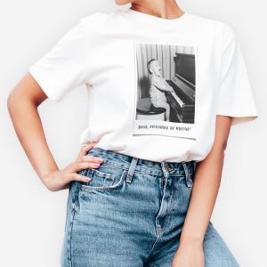 Koszulka damska ze zdjciem DUA FOTKA prezent na 30 urodziny - L