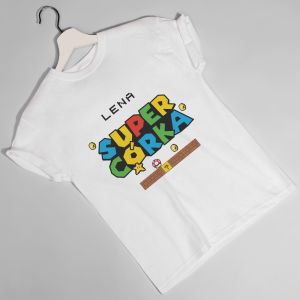 Personalizowana koszulka dla córki SUPERCÓRKA