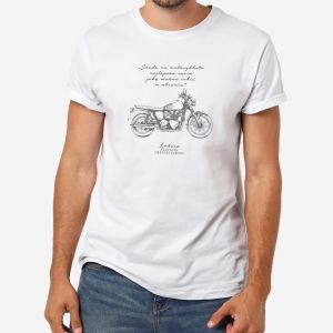 Koszulka dla motocyklisty ZMOTORYZOWANY mieszny prezent dla motocyklisty - XXL