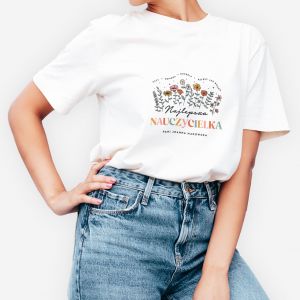 Personalizowana koszulka dla nauczycielki PREZENT NA ZAKO�CZENIE ROKU SZKOLNEGO - L