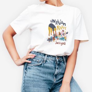 Koszulka dla ogrodniczki UWIELBIAM RABATY - L