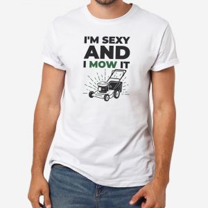 Koszulka dla ogrodnika z nadrukiem KOSIARKA - M