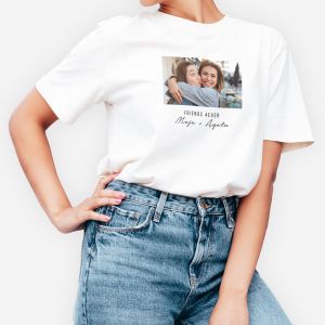 Koszulka dla przyjaciki FRIENDS 4EVER koszulka ze zdjciem - M prezent dla przyjaciki