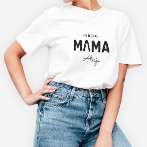 Koszulka  KOCIA MAMA prezent dla kociej mamy - M