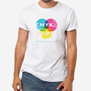 Koszulka mska CMYKNIJ MNIE W DPI prezent dla grafika - XL