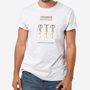 Koszulka mska CYCLOHOLIK prezent dla rowerzysty - XL