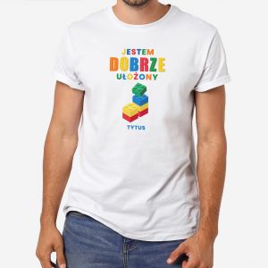 Koszulka mska DOBRZE UOONY prezent dla fana klockw - XXL