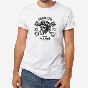 Mska koszulka motocyklisty LEWA W GR - XXL