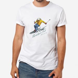 Koszulka mska z nadrukiem PREZENT DLA NARCIARZA - XL