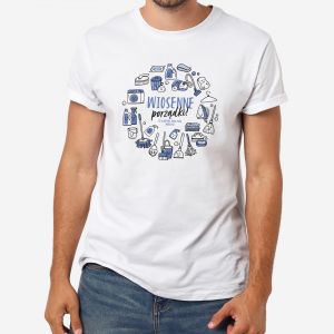 Koszulka mska z nadrukiem PREZENT DLA PEDANTA - M