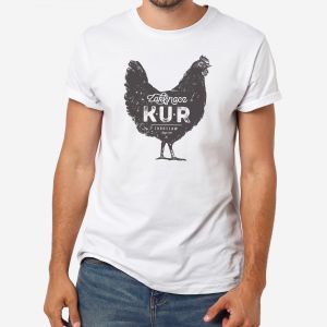Koszulka rolnika z nadrukiem ZAKLINACZ KUR prezent dla rolnika - XL