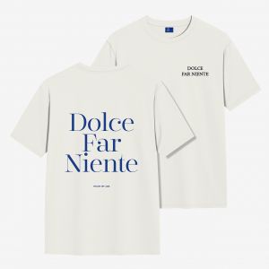 Koszulka TheDayOff DOLCE FAR NIENTE - XL koszulka z nadrukiem koszulka z haftem modna koszulka