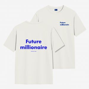 Koszulka TheDayOff Future Millionaire - L koszulka z nadrukiem modna koszulka koszulka premium