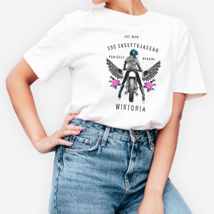 Koszulka z nadrukiem damska PREZENT DLA MOTOCYKLISTKI - XL