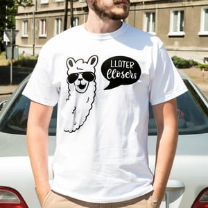 mieszna koszulka mska LLAMA - XXL