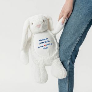 Personalizowany KR�LIK Z METRYCZK� prezent na narodziny ch�opca