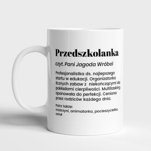 Kubek DEFINICJA prezent dla przedszkolanki kubek dla przedszkolanki prezent na Dzie� Nauczyciela