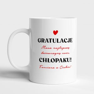 Kubek dla chopaka GRATULACJE na Dzie Chopaka prezent na dzie chopaka kubek na dzie chopaka