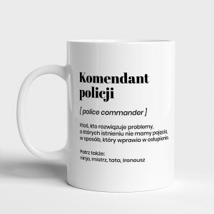 Kubek dla KOMENDANTA POLICJI