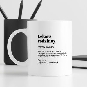 Kubek DLA LEKARZA RODZINNEGO z personalizacj