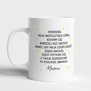 Personalizowany kubek PREZENT DLA NASTOLETNIEJ CRKI od rodzicw