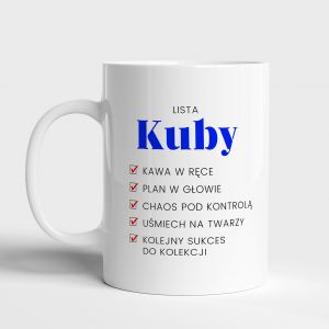 Personalizowany kubek dla organizatora LISTA ZADA prezent dla szefa kubek personalizowany kubek dla szefa