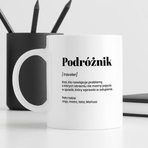 Personalizowany KUBEK DLA PODRӯNIKA