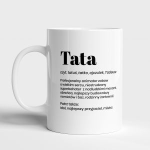 Personalizowany kubek dla taty DEFINICJA upominek na Dzie� Ojca kubek na dzie� taty kubek na dzie� ojca