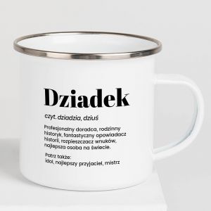 Emaliowany kubek DLA DZIADKA