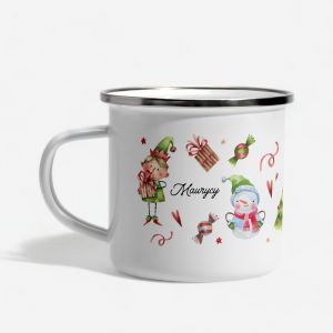 Personalizowany KUBEK ELF prezent na mikoajki dla dziecka 
