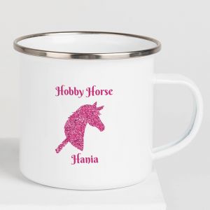 Emaliowany kubek dla dziewczynki HOBBY HORSE