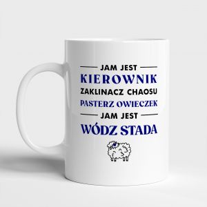 Kubek kierownika WDZ STADA kubek dla kierownika prezent dla kierownika personalizowany kubek