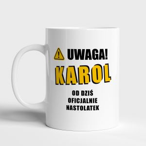 Personalizowany kubek na urodziny dla nastolatka UWAGA