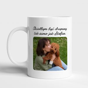 Kubek na Walentynki DLA PSIARY ze zdj�ciem prezent na walentynki dla niej kubek ze zdj�ciem prezent dla psiary