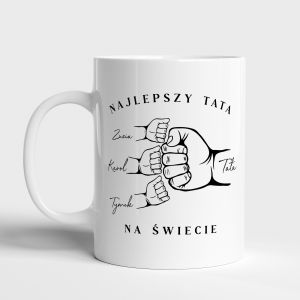 Kubek NAJLEPSZY TATA prezent od dzieci prezent dla taty prezent na dzie taty kubek dla taty kubek na dzie taty