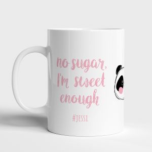 Kubek NO SUGAR BUT SWEET upominek na Walentynki dla dziewczyny