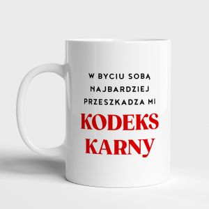 Kubek personalizowany KODEKS KARNY prezent dla prawnika kubek dla prawnika �mieszny prezent dla prawnika
