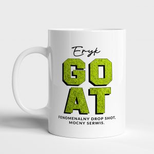 Kubek tenisisty GOAT personalizowany prezent dla tenisisty