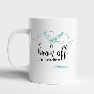 Kubek z nadrukiem BOOK OFF prezent dla mola ksikowego