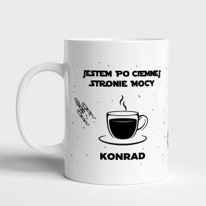 Kubek z nadrukiem CIEMNA STRONA MOCY prezent dla fana Star Wars
