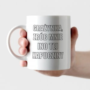 mieszny kubek Z NOSACZEM prezent na urodziny dla kolegi